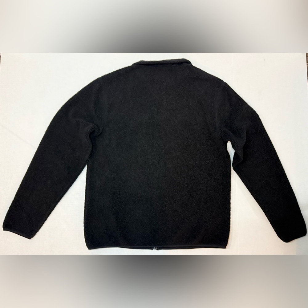 Old Navy Cozy Sherpa Mock Neck Furry Zip Jacket Black Size L - Picture 3 of 11